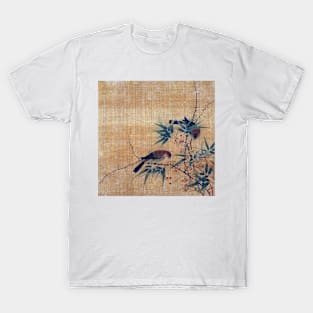 Bamboo Branch with Berries and Birds T-Shirt